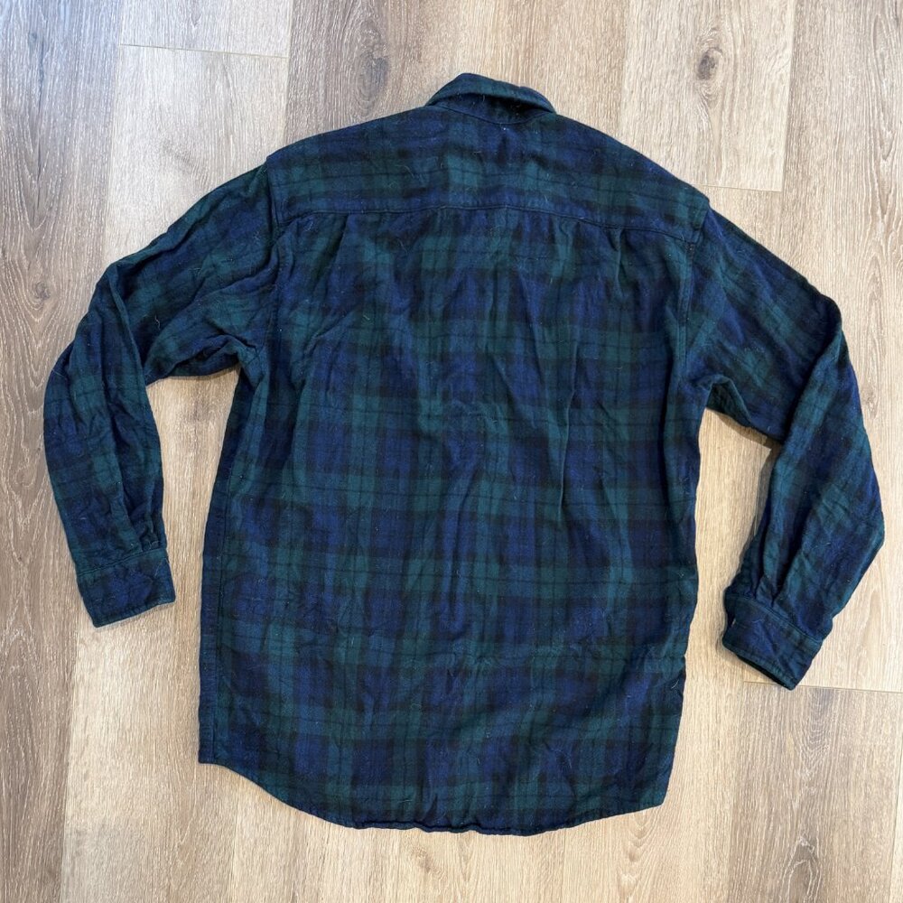 Pendleton Wool Tartan Flannel Button-up Shirt Gre… - image 3